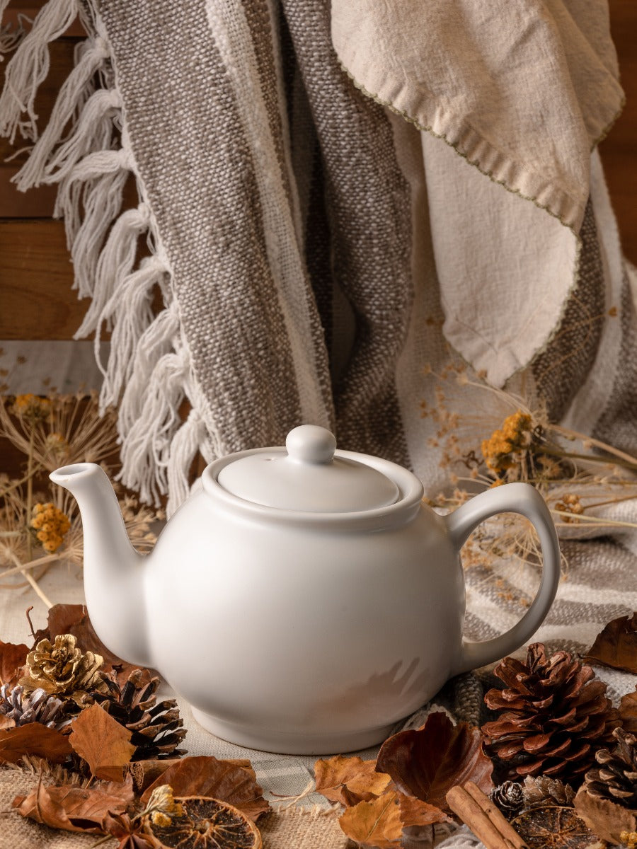 Price & Kensington Glossy White Teapot - 6 Cup