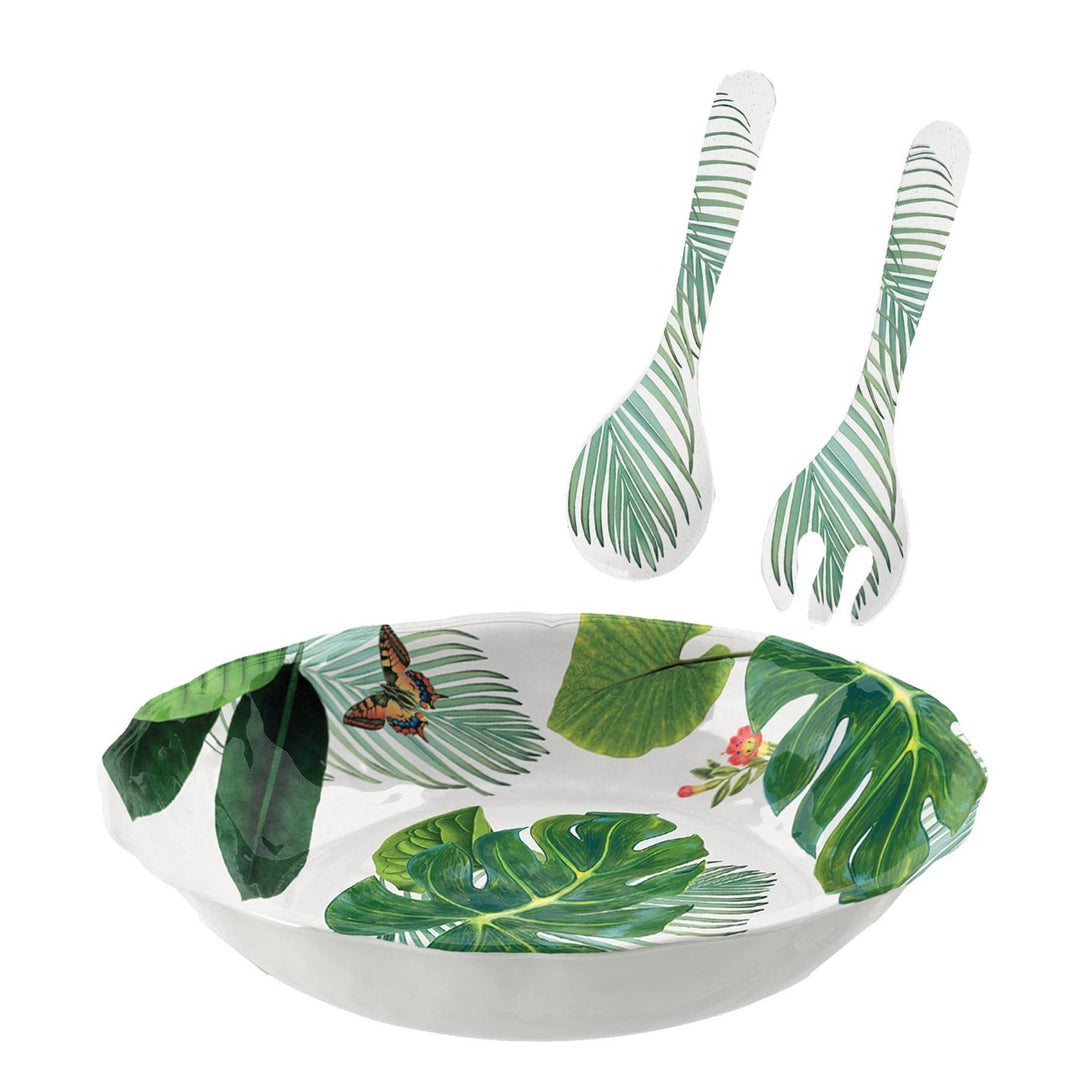Amazon Floral Melamine Salad Serving Set