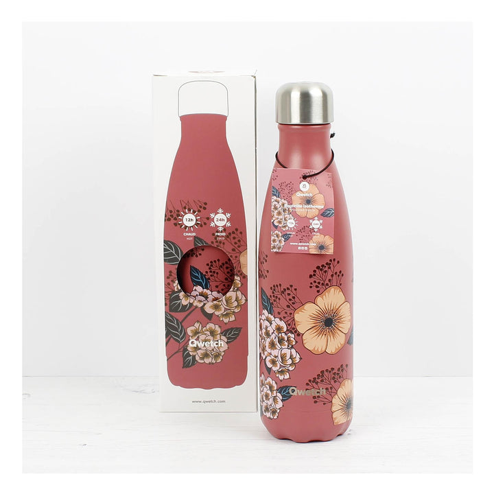 Qwetch Insulated Stainless Steel Bottle - Anemones - 500ml