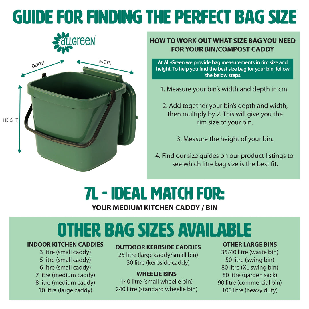 Addis 7L Compostable Kitchen Caddy Liners