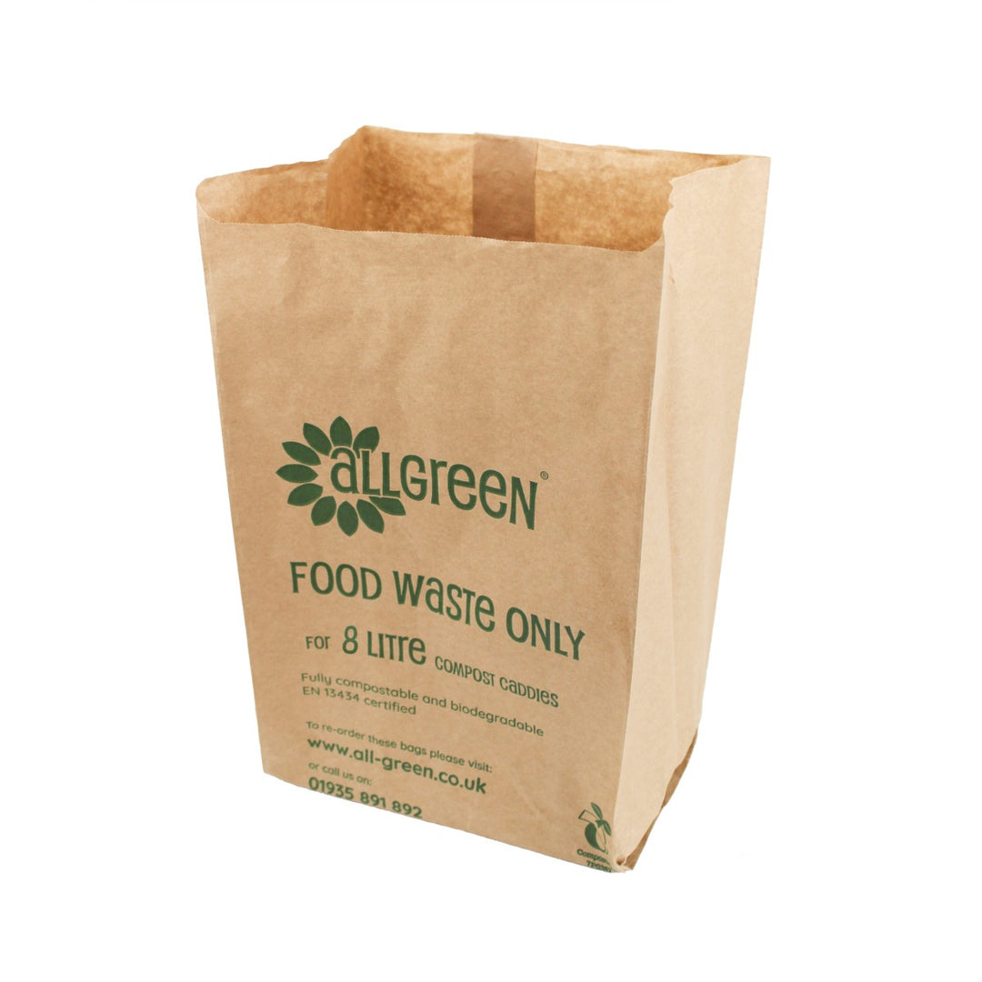 8L EcoSack Paper Compostable Caddy Liners