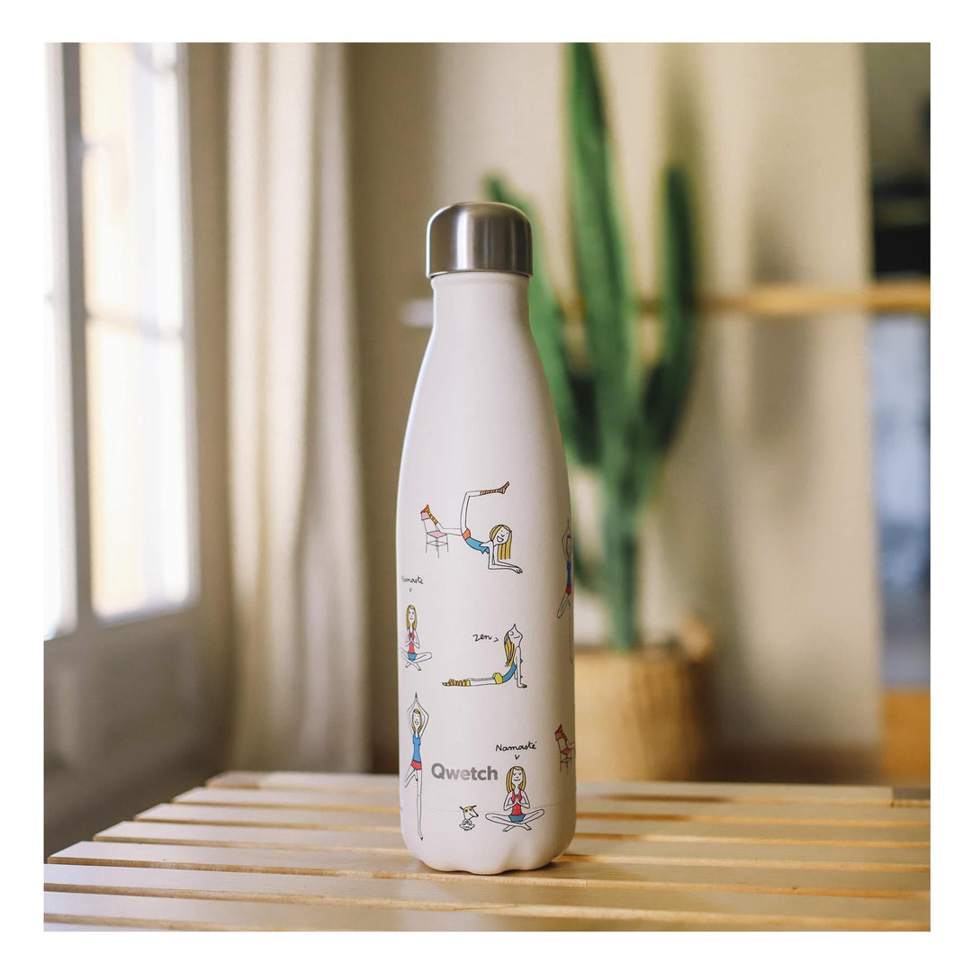 Qwetch Insulated Stainless Steel Bottle - Yoga - 500ml