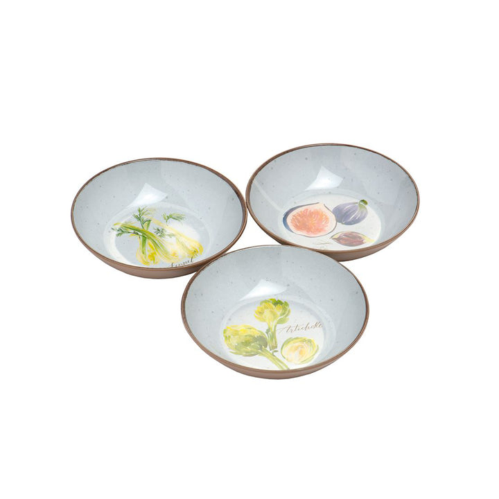 Alfresco Melamine Oval Tray & Dipping Bowls Set