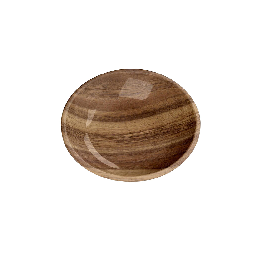 Acacia Wood Melamine Pet Bowl, Saucer & Placemat Set