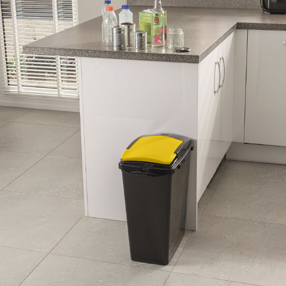 Addis Yellow Recycling Bin - 40L