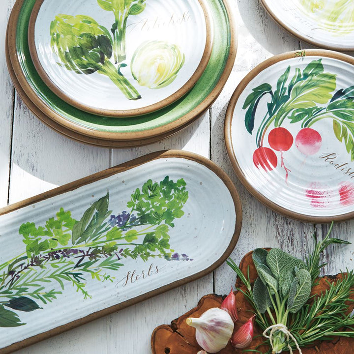 Alfresco Melamine Oval Tray & Dipping Bowls Set