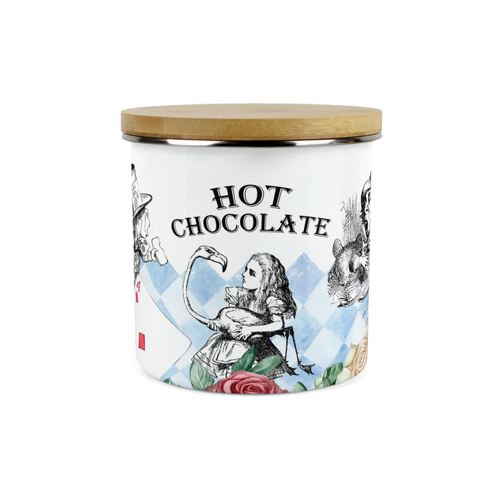 Purely Home Alice's Adventures Enamel Kitchen Canisters