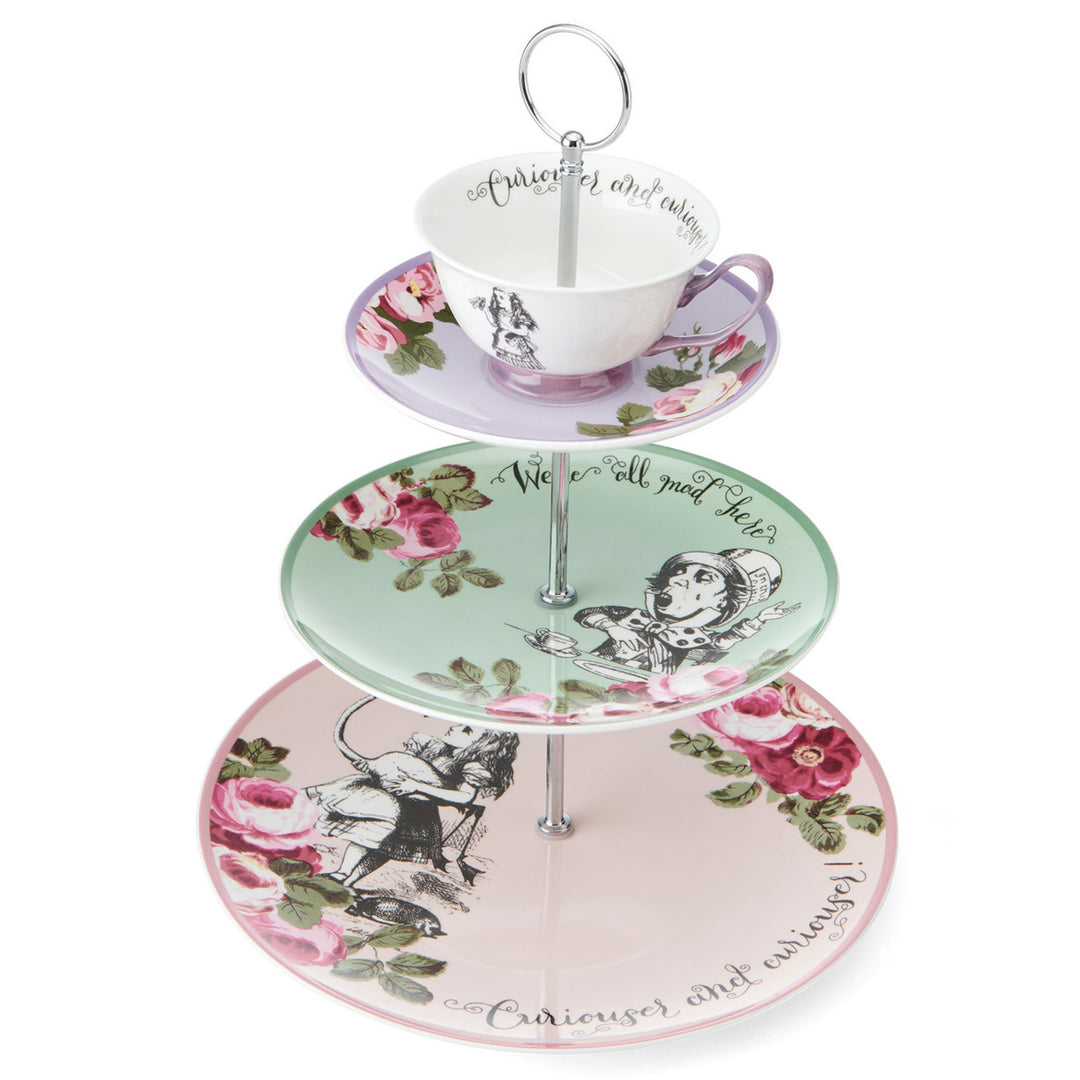 Mikasa x V&A Alice In Wonderland Three-Tier Cake Stand