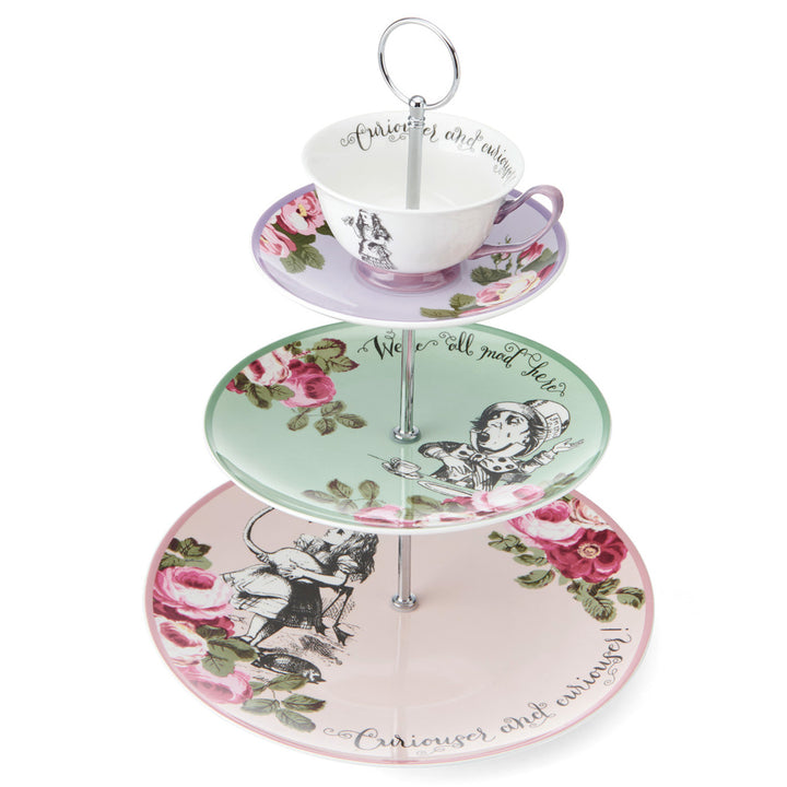 Mikasa x V&A Alice In Wonderland Three-Tier Cake Stand