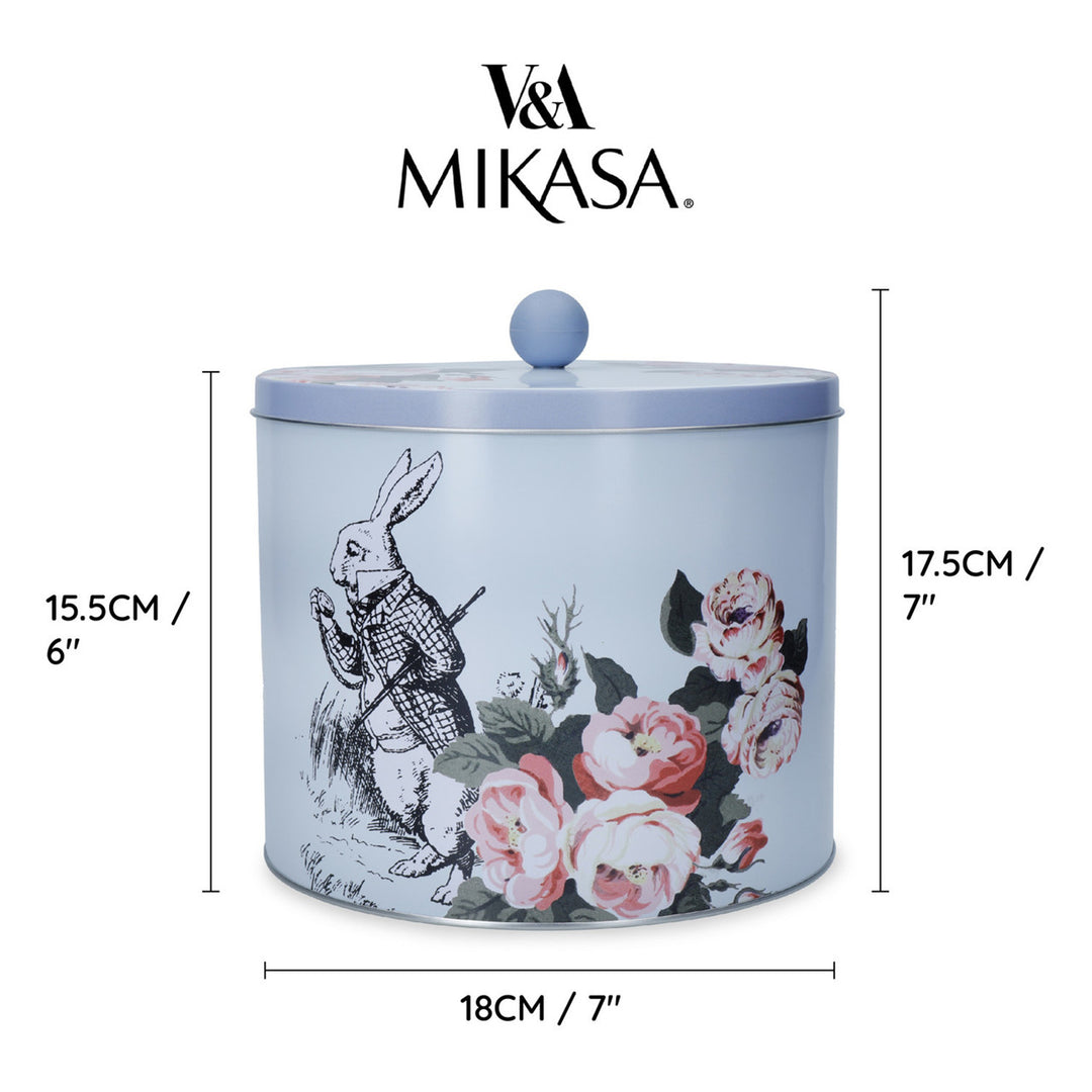 Mikasa x V&A Alice In Wonderland Biscuit Tin