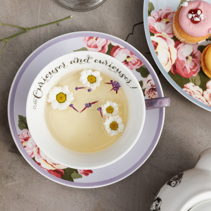 Mikasa x V&A Alice In Wonderland Tea Cup & Saucer