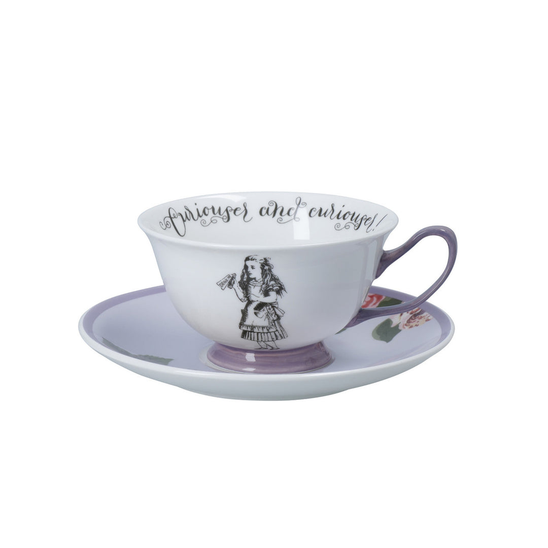 Mikasa x V&A Alice In Wonderland Tea Cup & Saucer