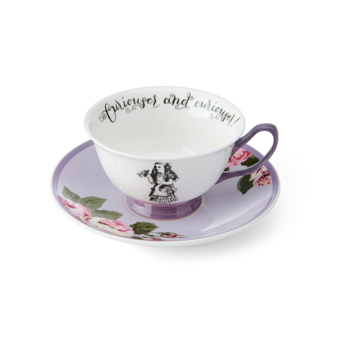 Mikasa x V&A Alice In Wonderland Tea Cup & Saucer
