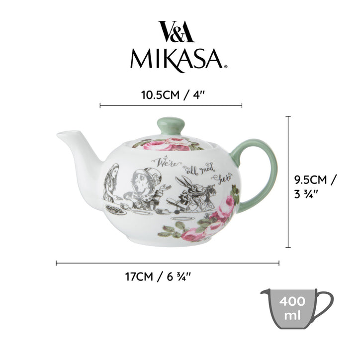 Mikasa x V&A Alice In Wonderland Mini Teapot