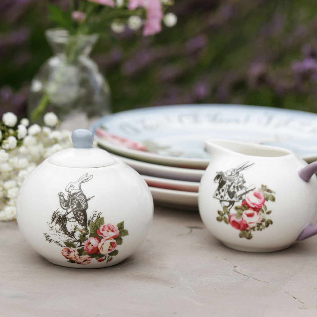 Mikasa x V&A Alice In Wonderland Sugar Bowl & Creamer Set