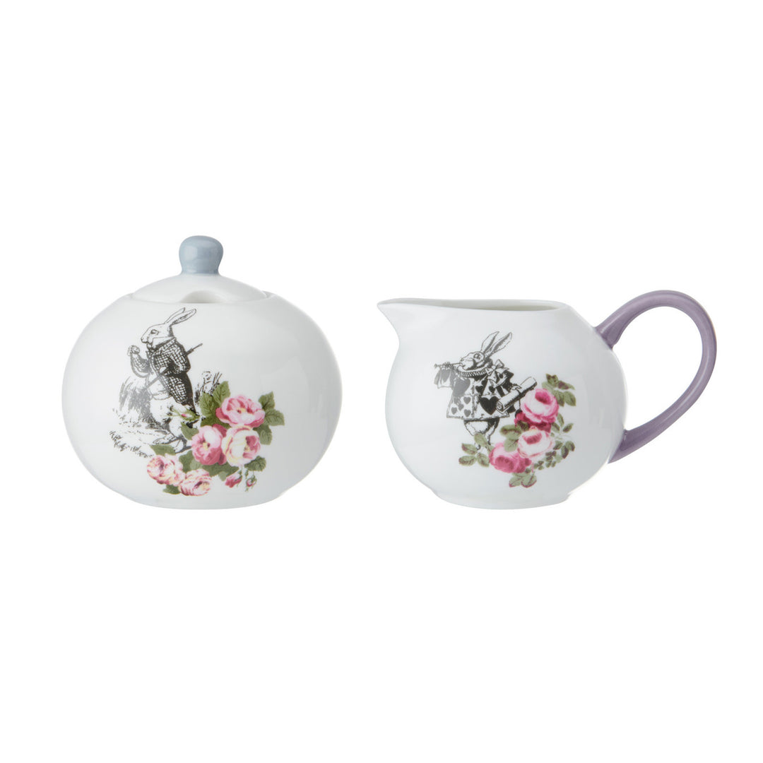 Mikasa x V&A Alice In Wonderland Sugar Bowl & Creamer Set