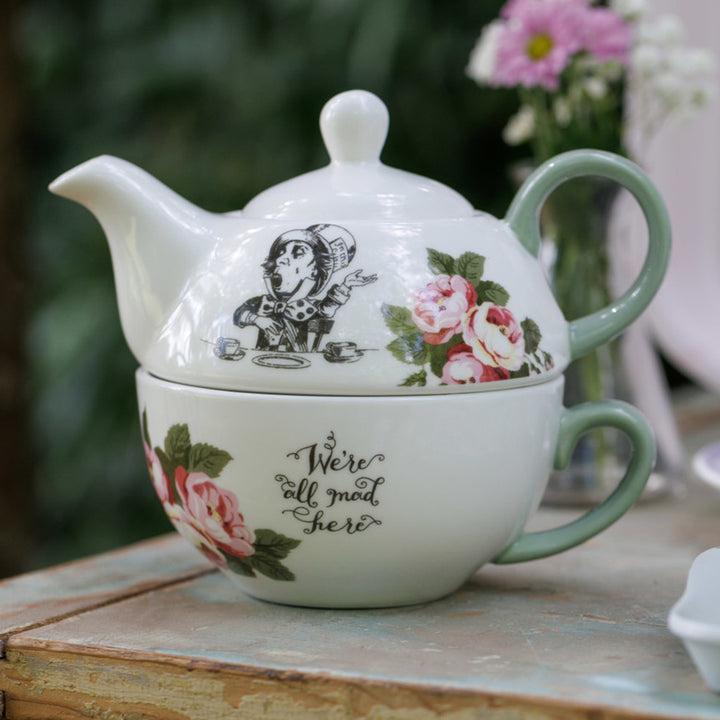 Mikasa x V&A Alice In Wonderland 'Tea For One' Teapot & Cup