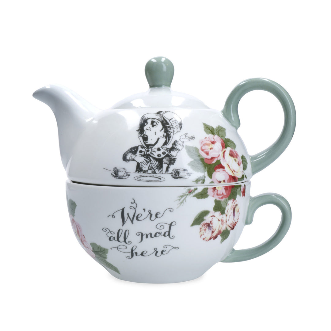 Mikasa x V&A Alice In Wonderland 'Tea For One' Teapot & Cup