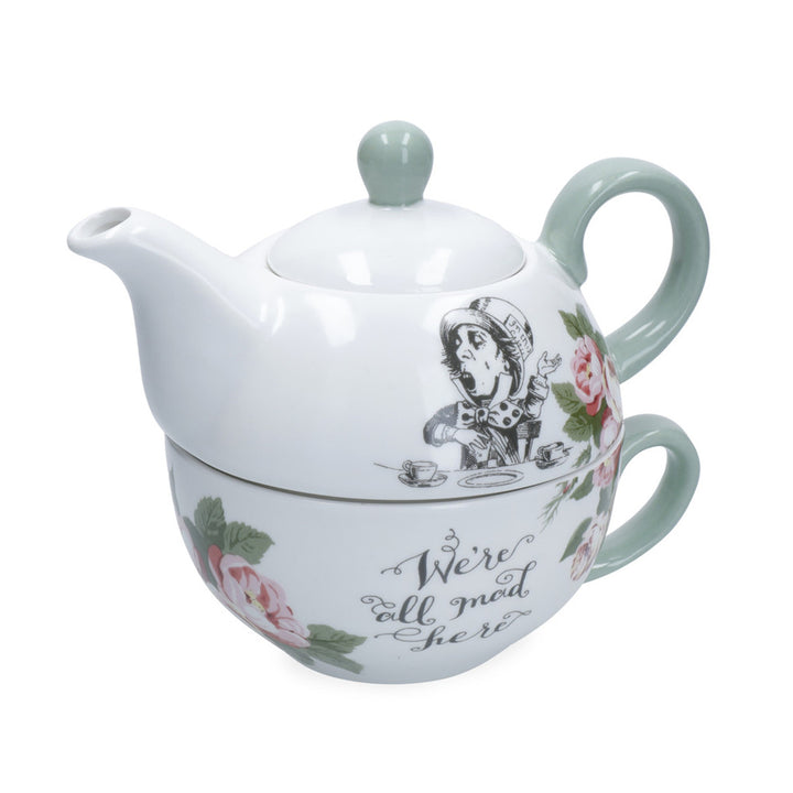 Mikasa x V&A Alice In Wonderland 'Tea For One' Teapot & Cup