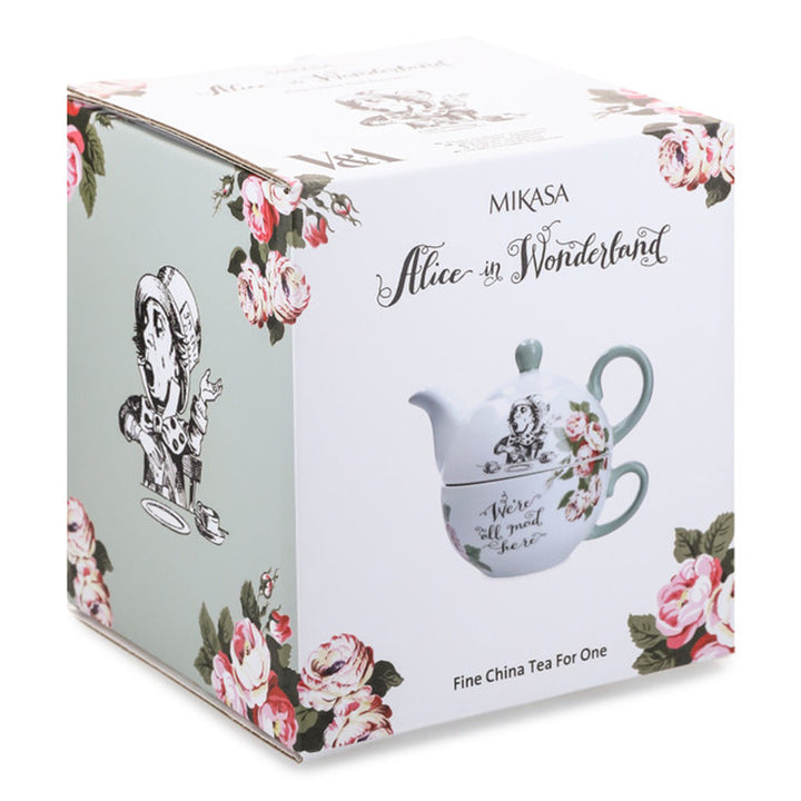 Mikasa x V&A Alice In Wonderland 'Tea For One' Teapot & Cup