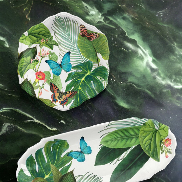 Amazon Floral Melamine Appetiser Tray