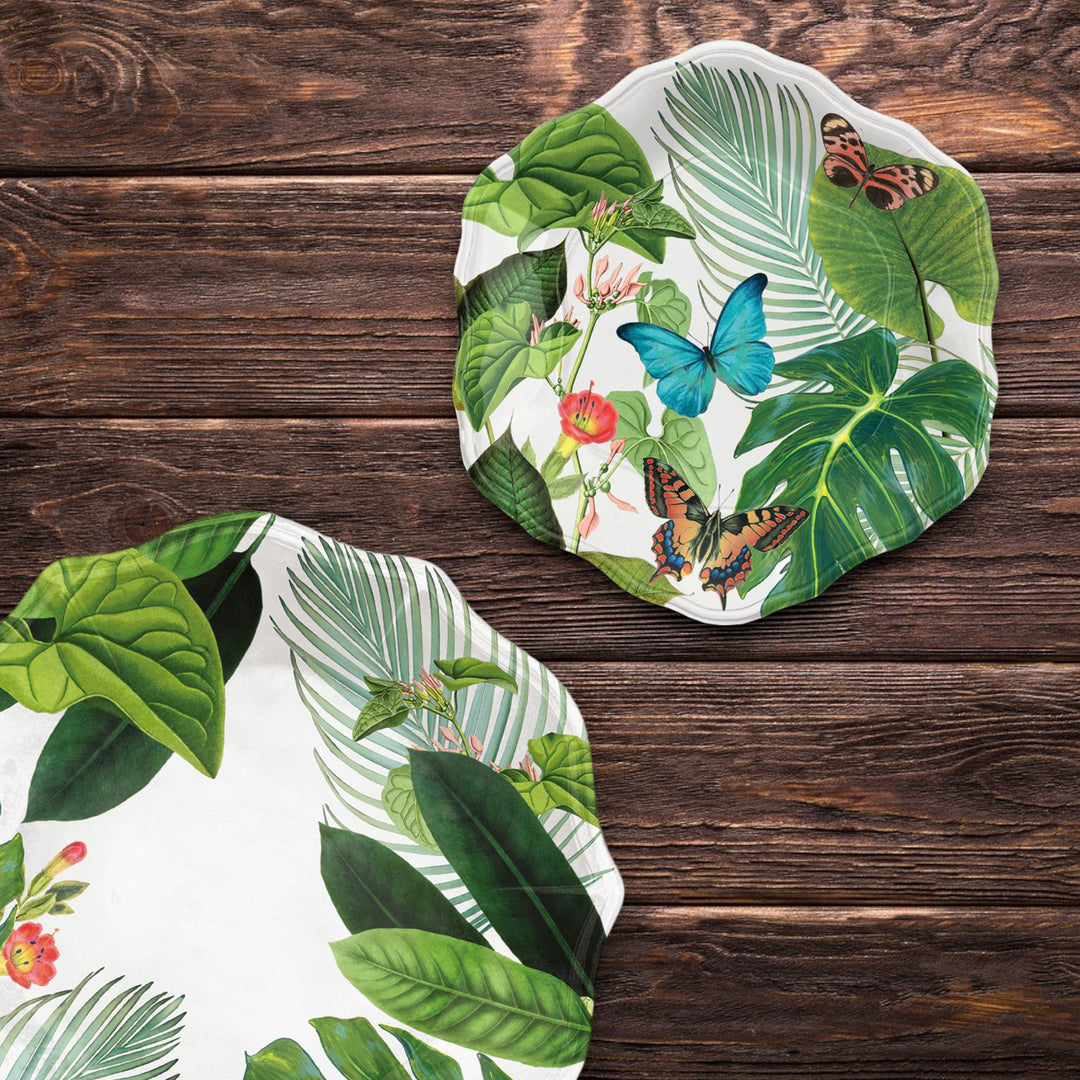 Amazon Floral Melamine Side Plates