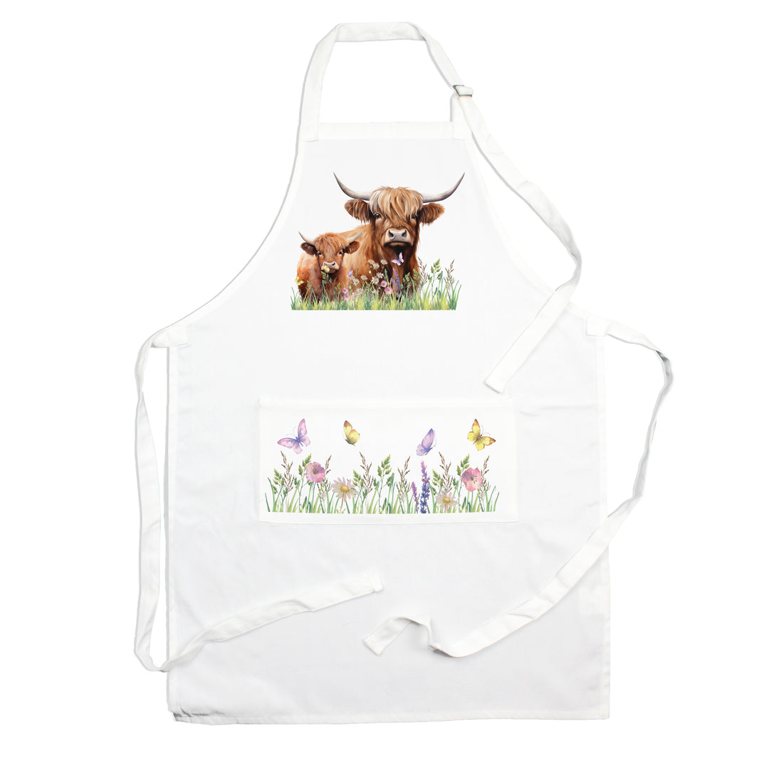 Purely Home Highland Cow & Calf Apron