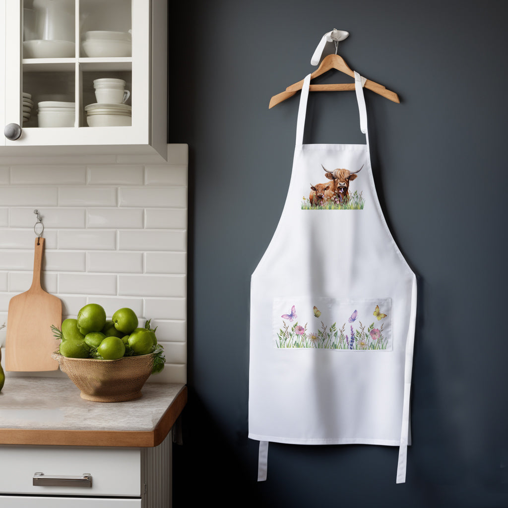 Purely Home Highland Cow & Calf Apron