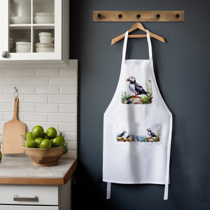 Purely Home Seaside Puffin Apron & Tea Towel Set