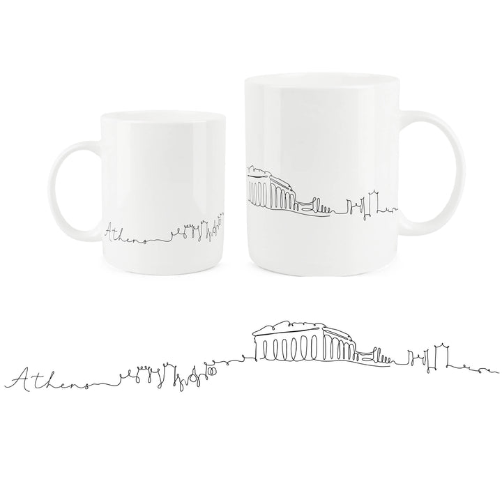 Purely Home City Skyline Bone China Mugs