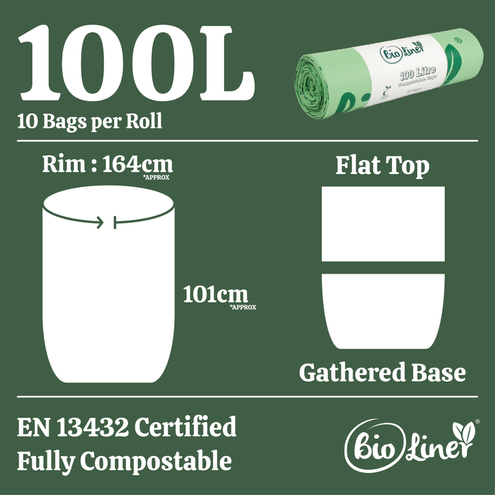 100L BioLiner Compostable Swing Bin/Dustbin Liners