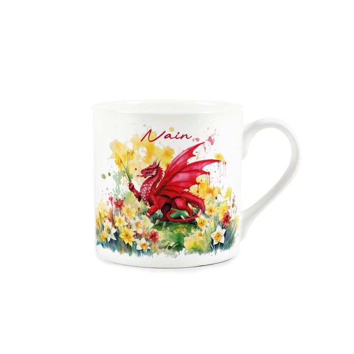 Purely Home Floral Welsh Dragon Bone China Mug