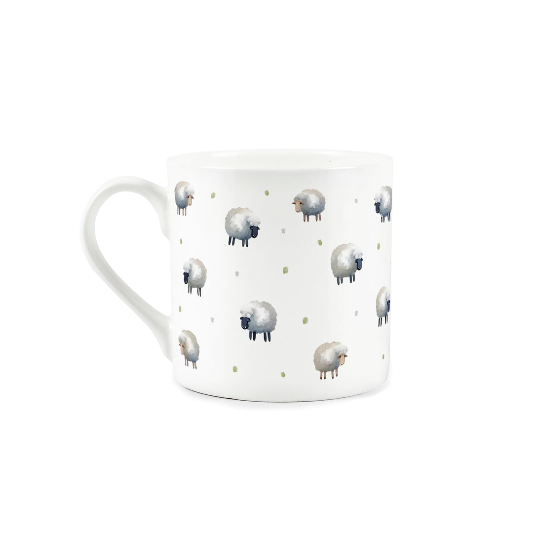 Purely Home Spring Sheep Bone China Mugs