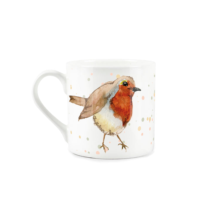 Purely Home English Robins Bone China Mugs