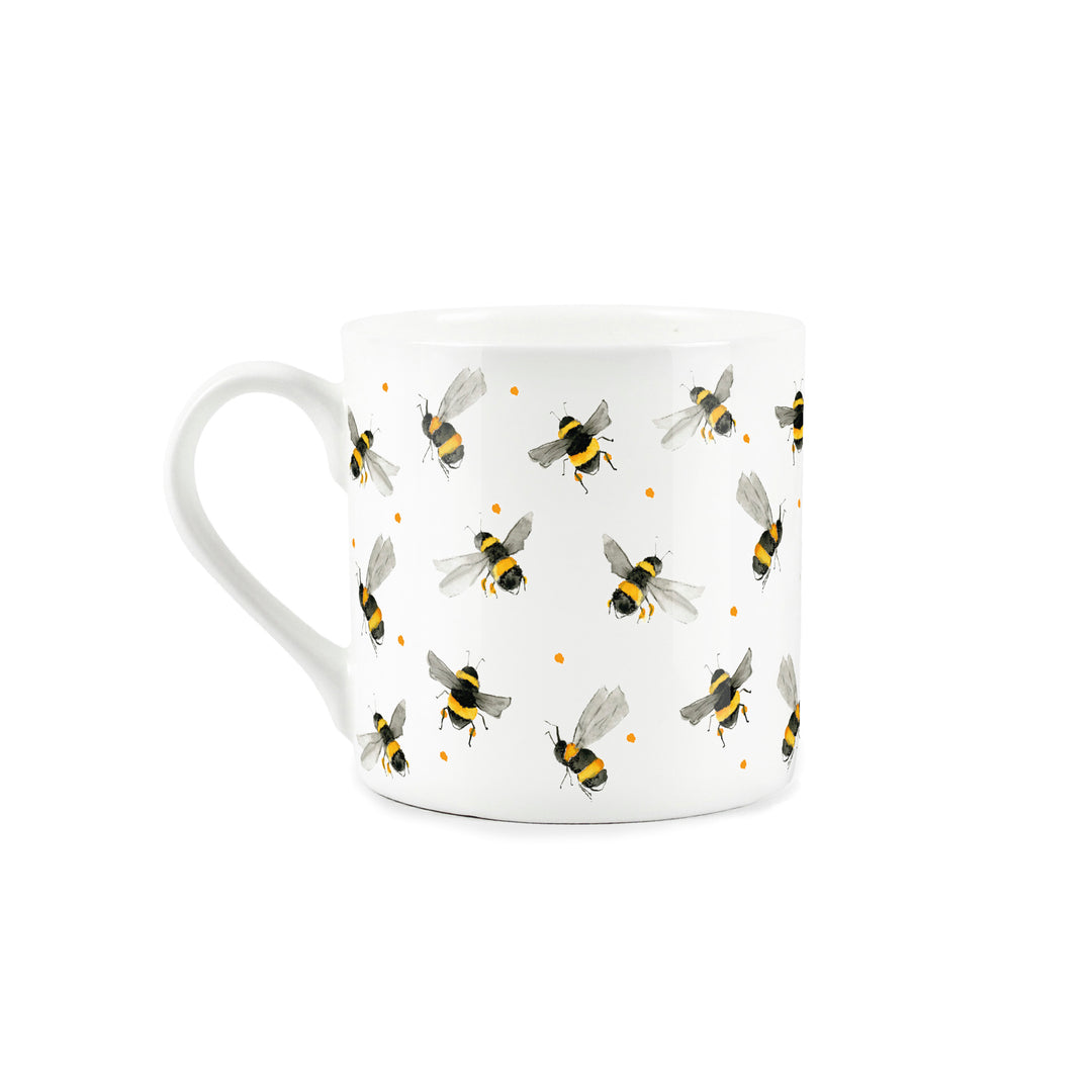 Purely Home Scattered Bees Bone China Mugs