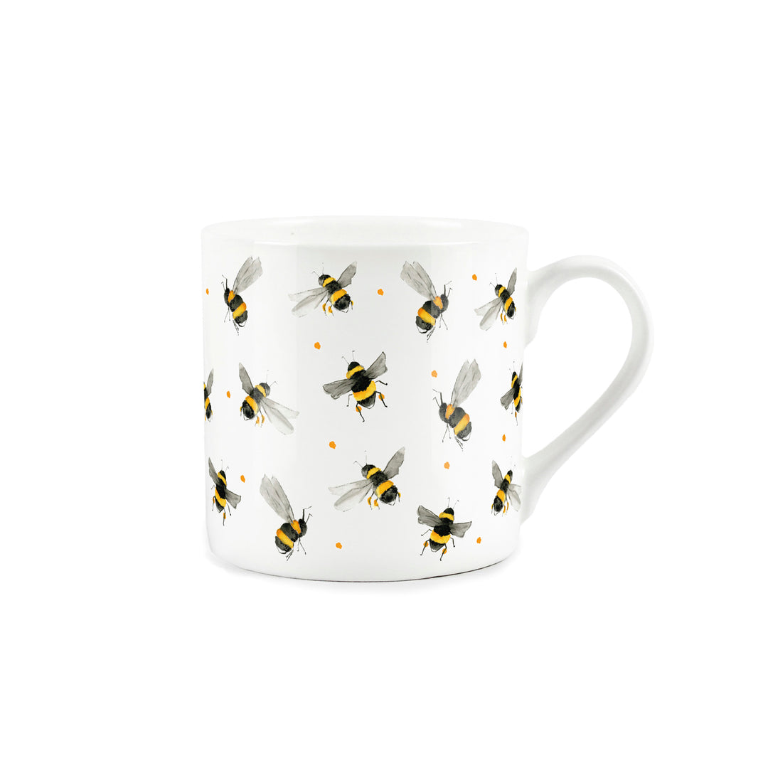Purely Home Scattered Bees Bone China Mugs
