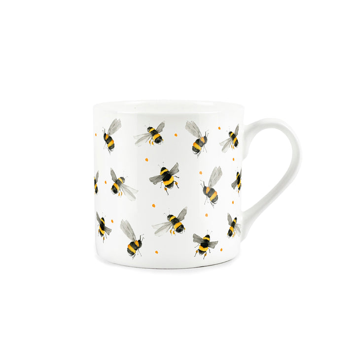 Purely Home Scattered Bees Bone China Mugs