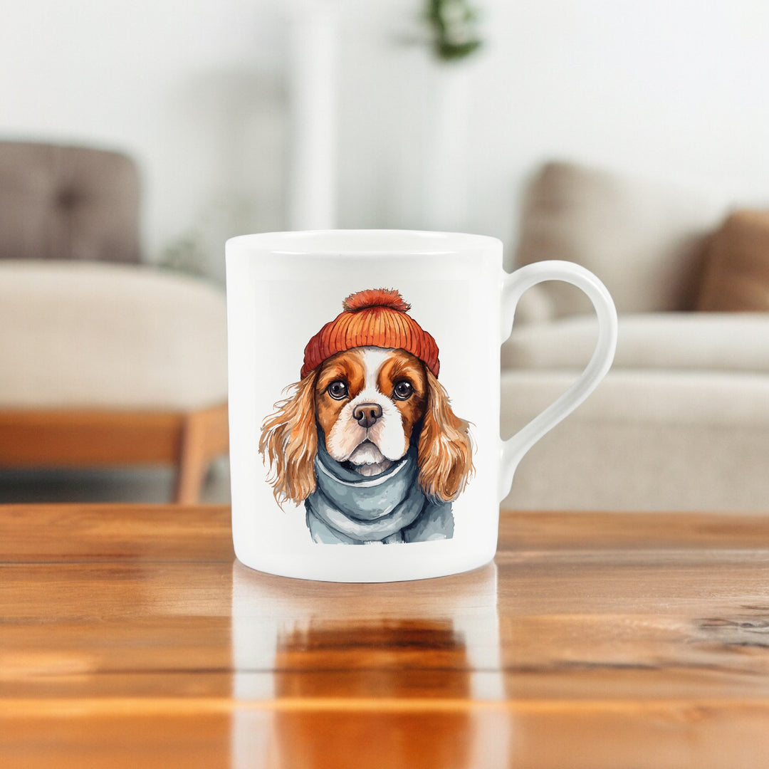 Purely Home King Charles Spaniel Small Bone China Mug