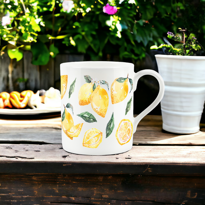 Purely Home Lemons Small Bone China Mug