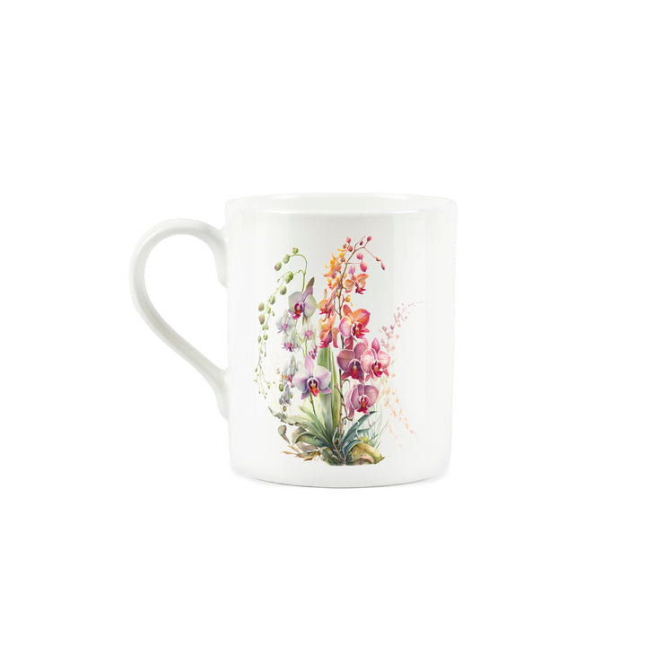 Purely Home Orchids Small Bone China Mug
