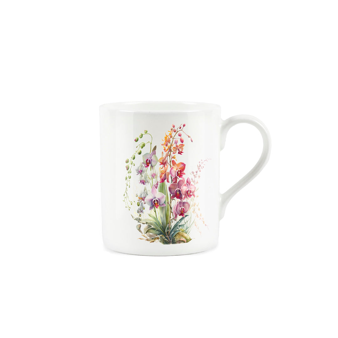 Purely Home Orchids Small Bone China Mug