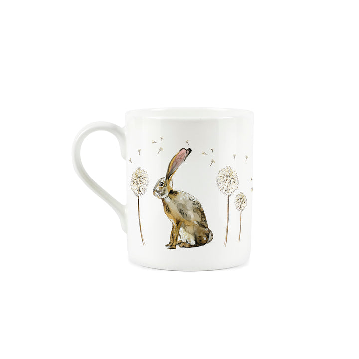 Purely Home Hare & Dandelions Small Bone China Mug