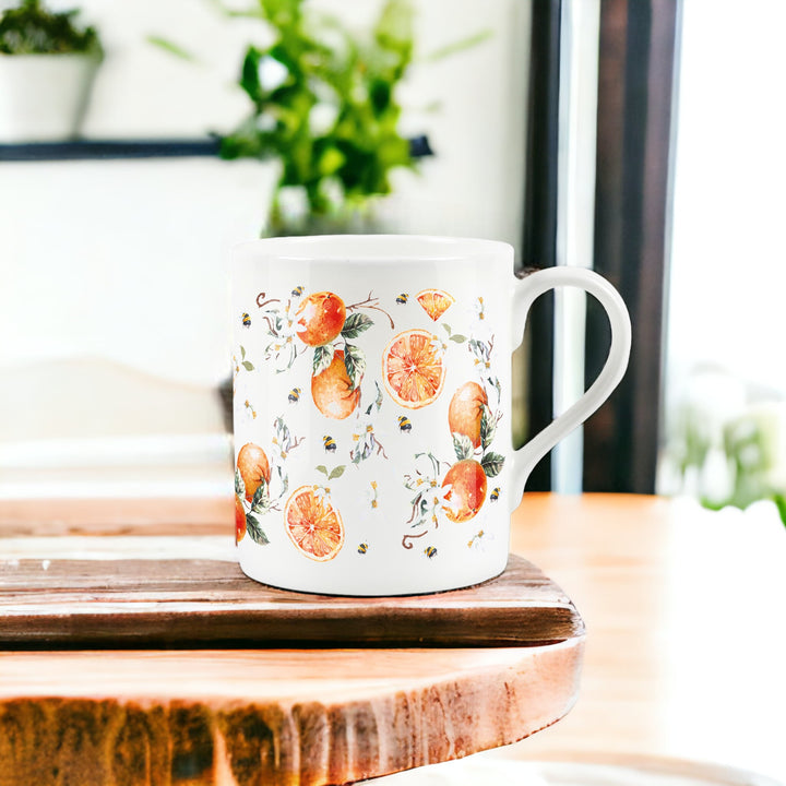Purely Home Tangerines Small Bone China Mug