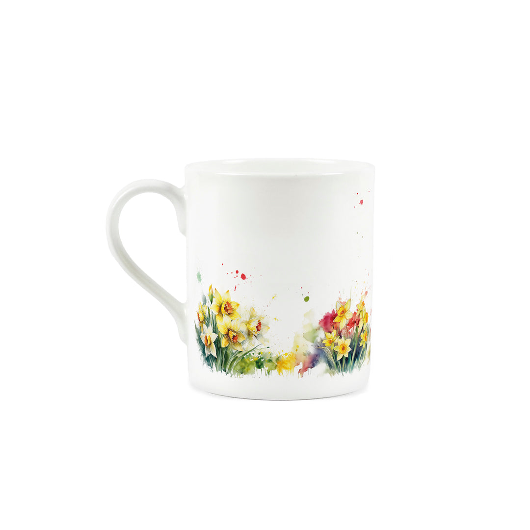 Purely Home Floral Welsh Dragon Small Bone China Mug