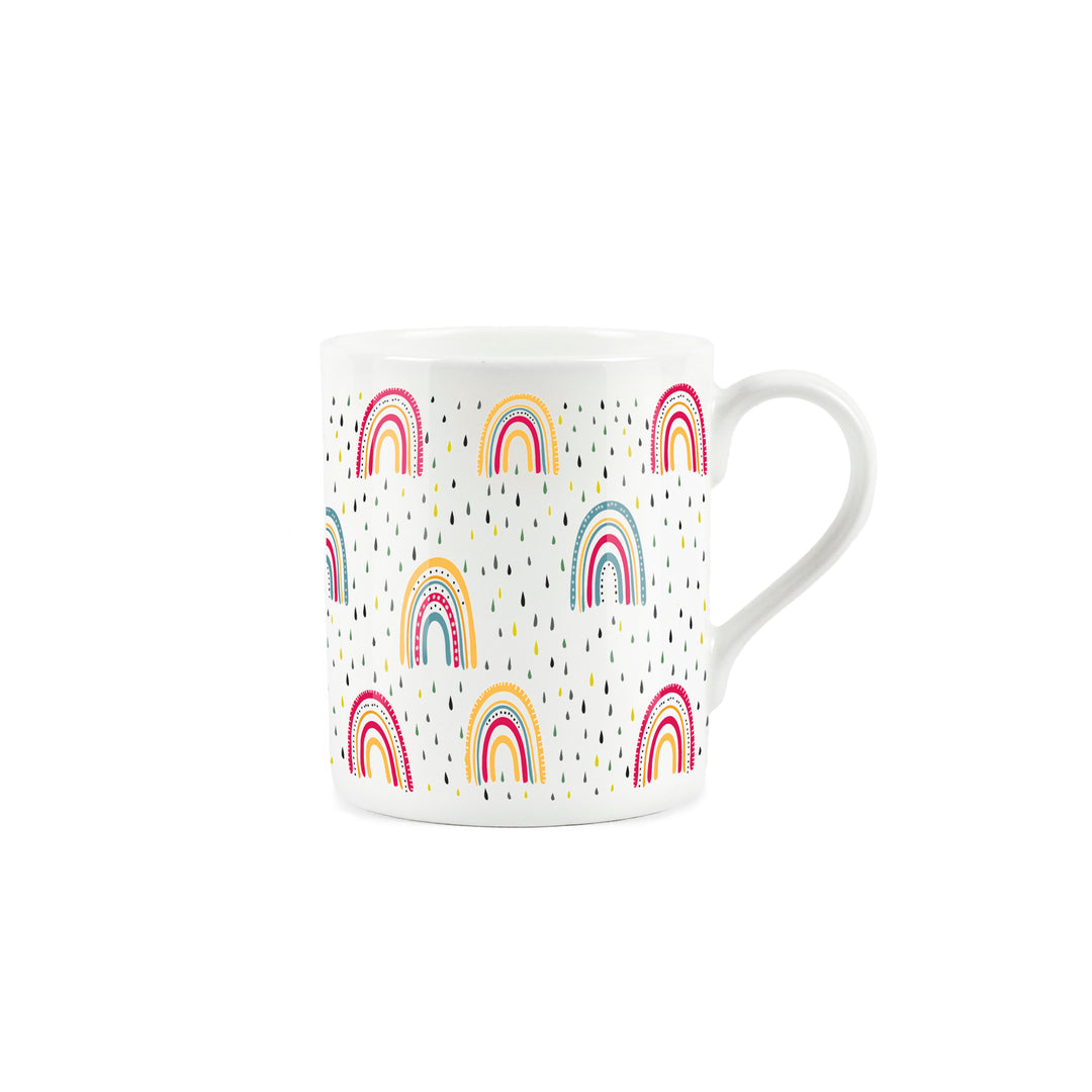 Purely Home Rainbows Small Bone China Mugs