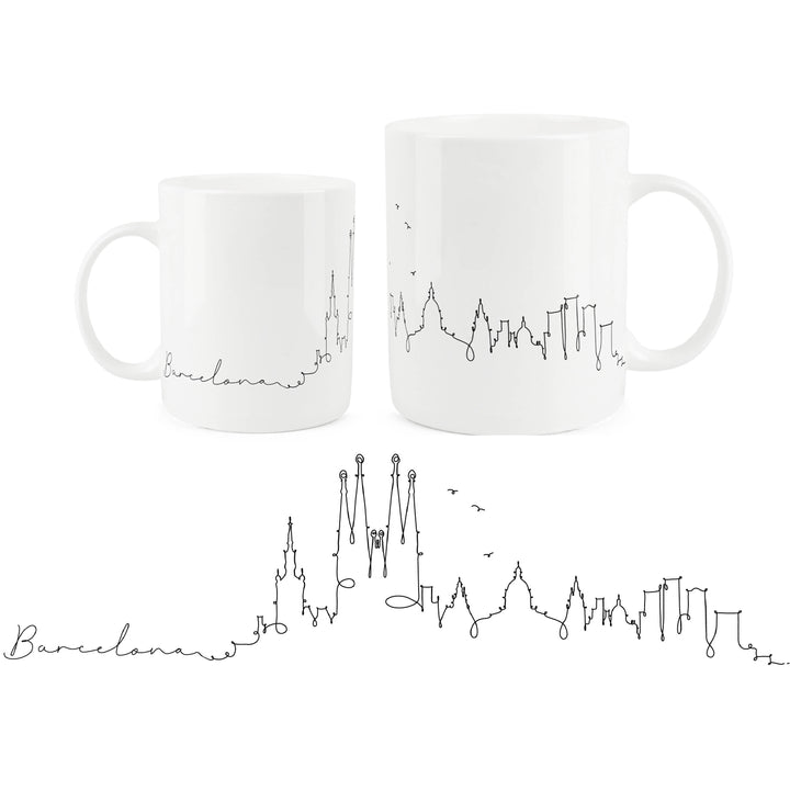 Purely Home City Skyline Bone China Mugs