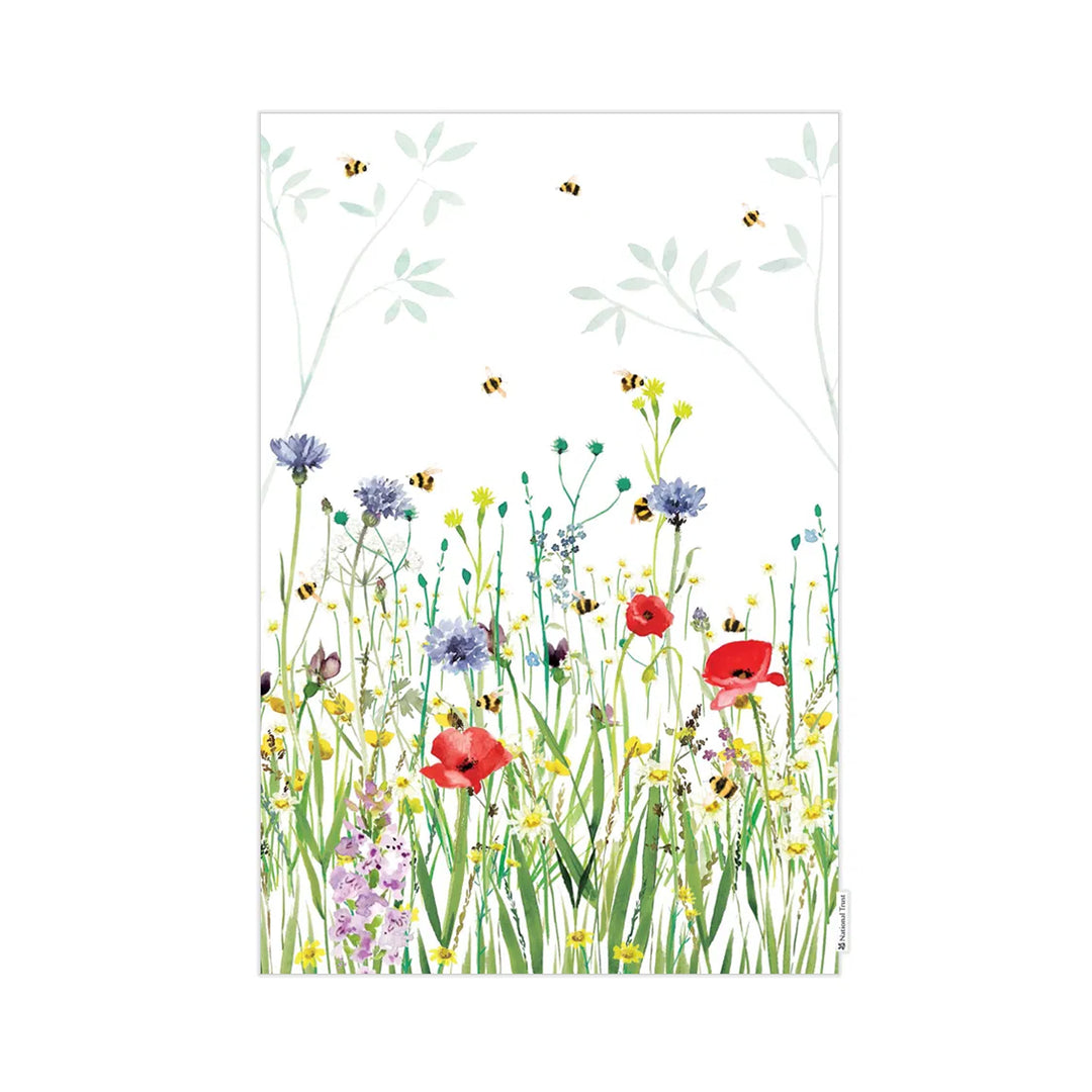 Eddingtons x National Trust Organic Cotton Tea Towel - Bees