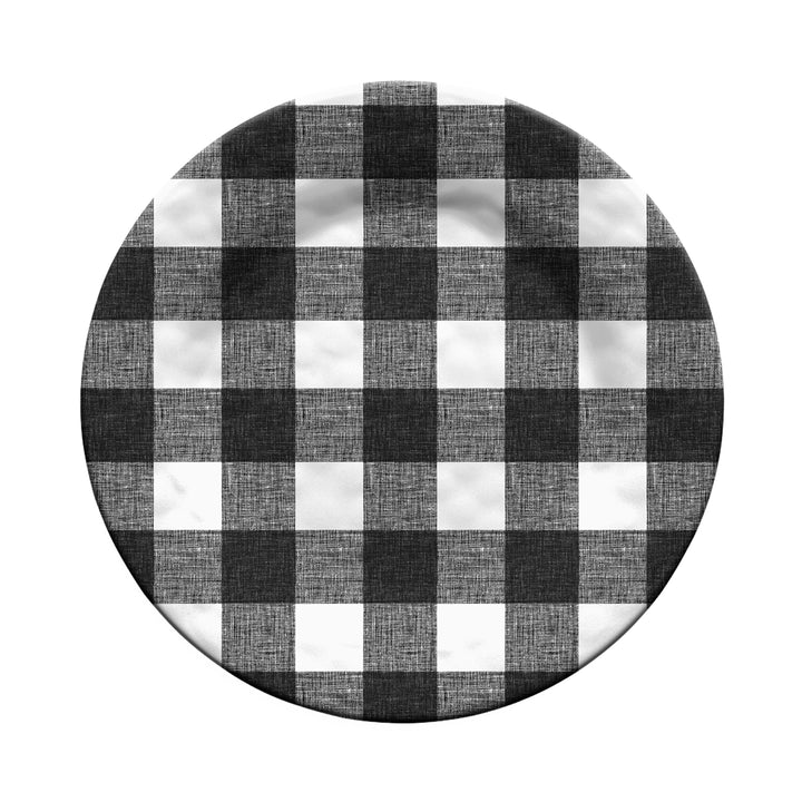 Vintage Black Check Melamine Dinnerware Set