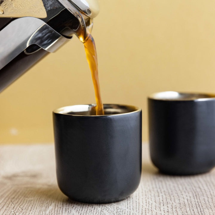 La Cafetiére Black & Gold Espresso Cups