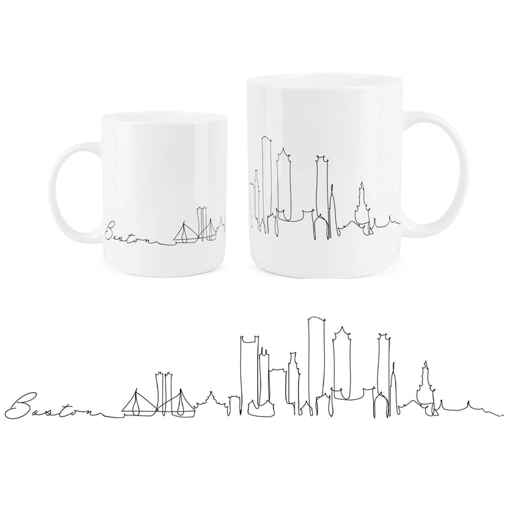 Purely Home City Skyline Bone China Mugs